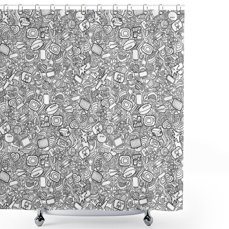 Personality  Wallpaper For TV Theme Shower Curtains