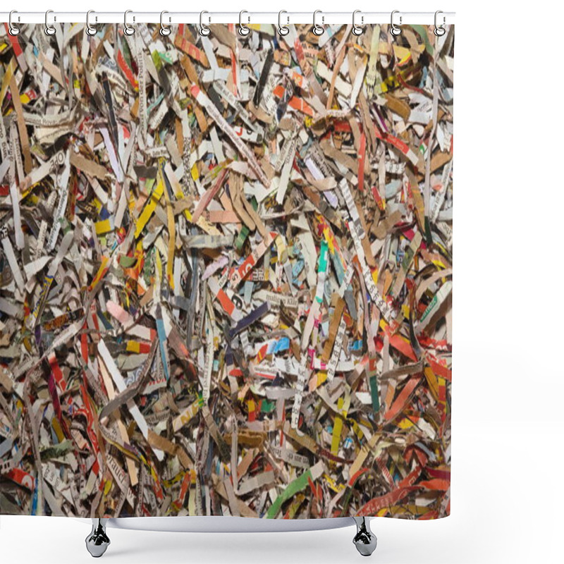 Personality  Destroyed Files To Paper Scraps As Background - Shredded Shower Curtains