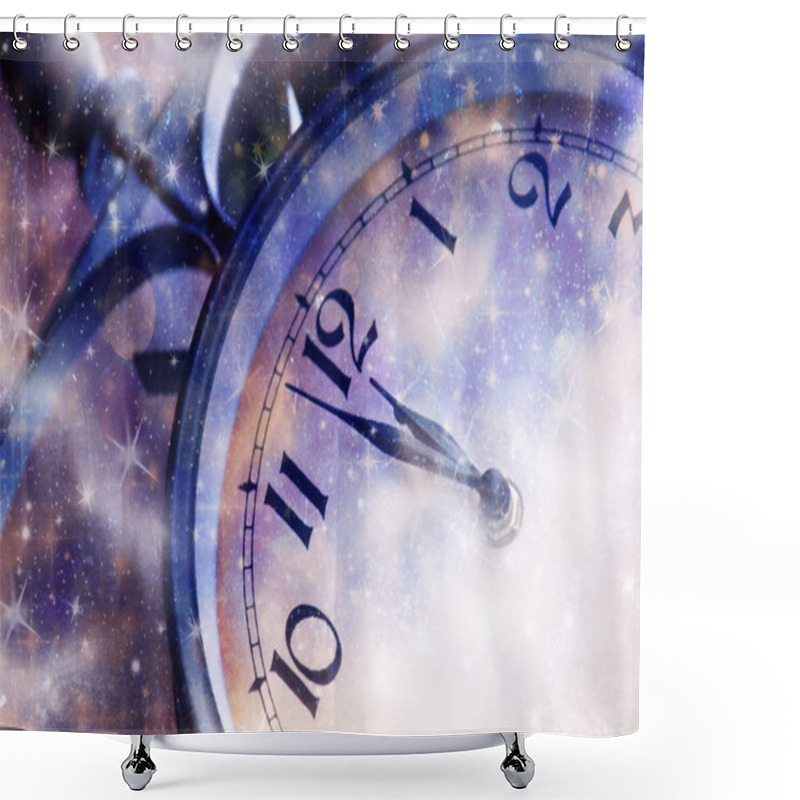 Personality  New Year's At Midnight Shower Curtains