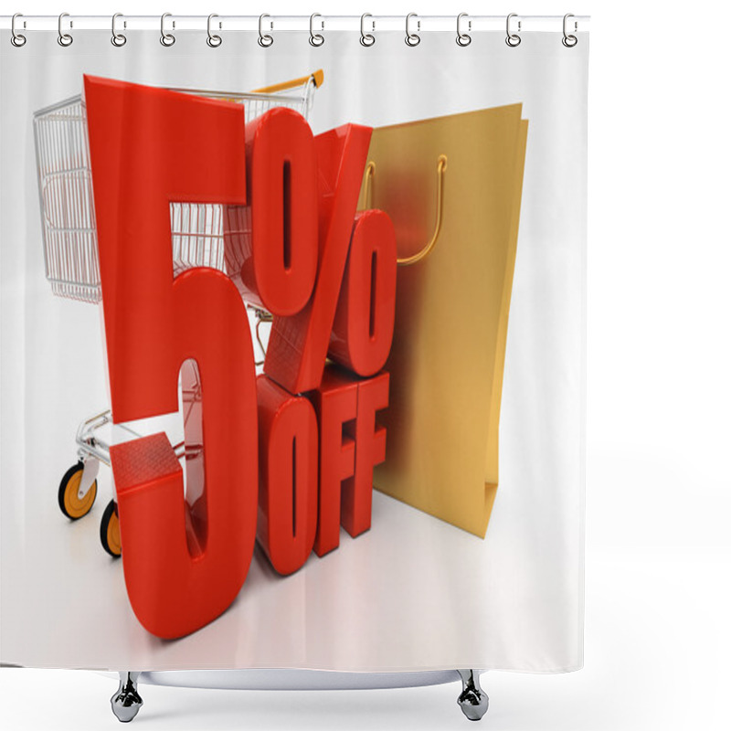 Personality  3D 5 Percent Shower Curtains