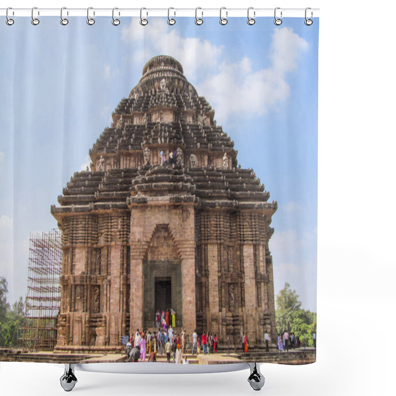 Personality  Stone Carving At Konark Sun Temple, Puri. Shower Curtains