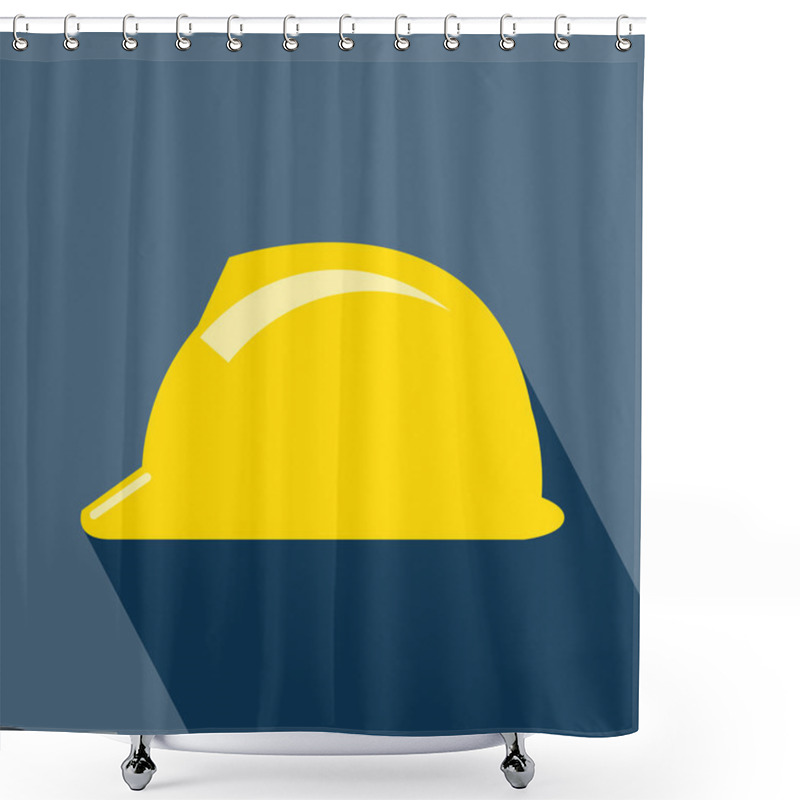 Personality  Construction Helmet Icon Shower Curtains