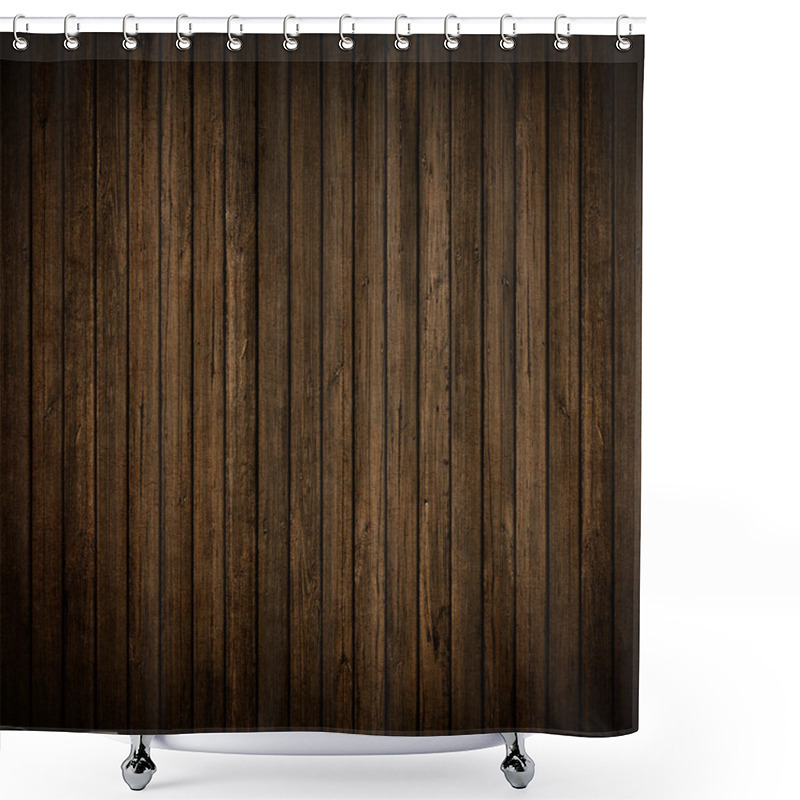 Personality  Wood Wall Background Shower Curtains