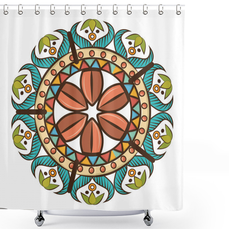 Personality  Mandala Art Decorative Icon Shower Curtains