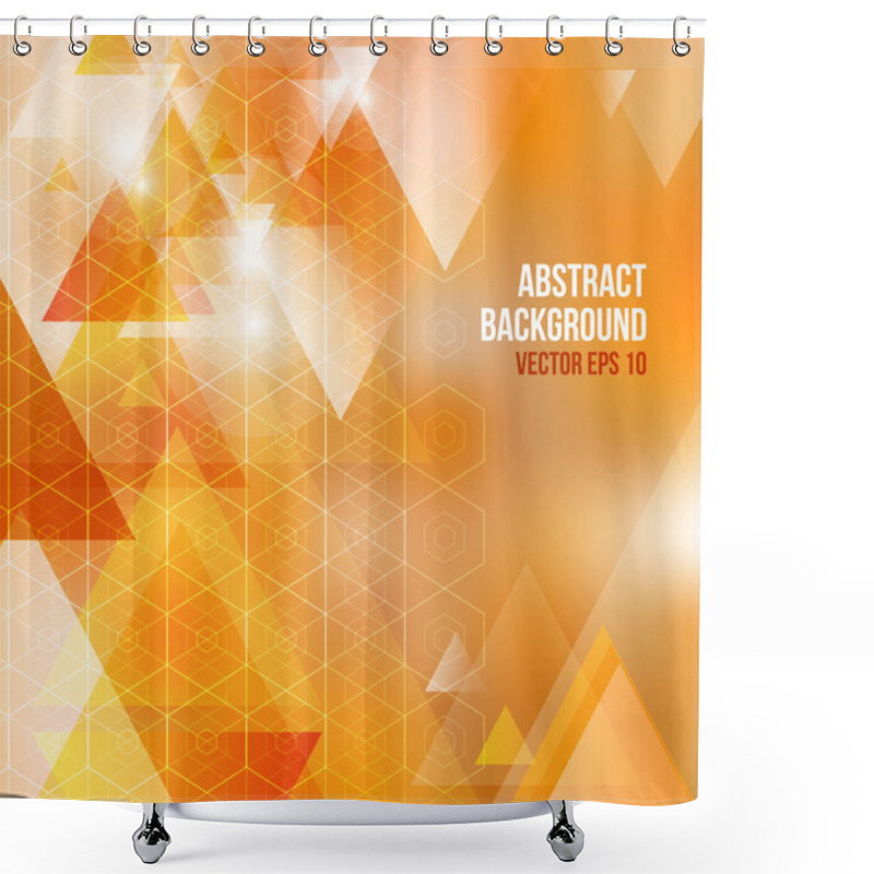 Personality  Abstract Triangle Background Shower Curtains