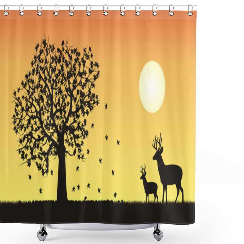 Personality  One Of Four Seasons - Fall, Autumn Shower Curtains