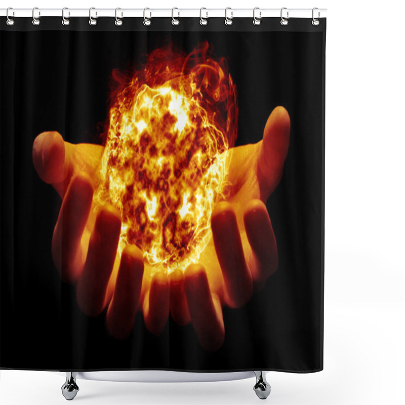 Personality  Holding The Sun In Your Hands Shower Curtains