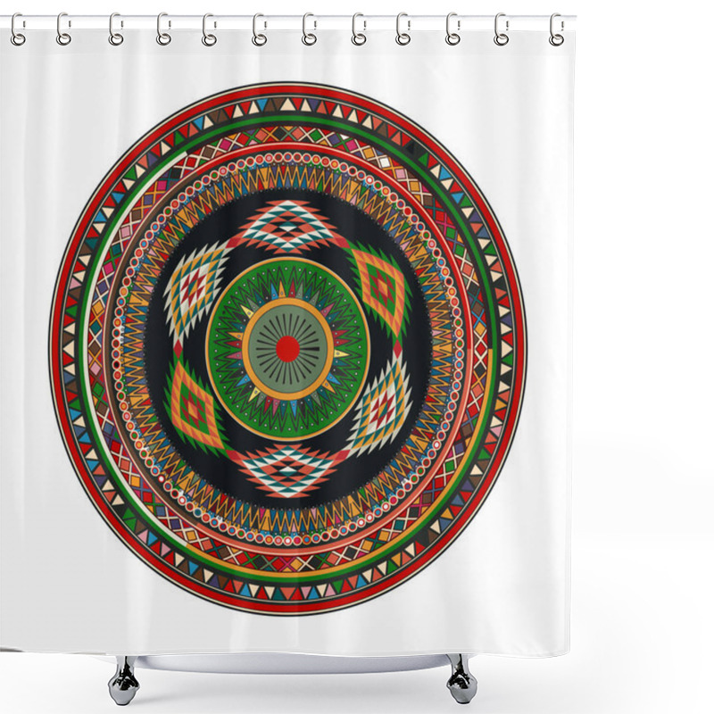 Personality  Aztec Mandala Shower Curtains