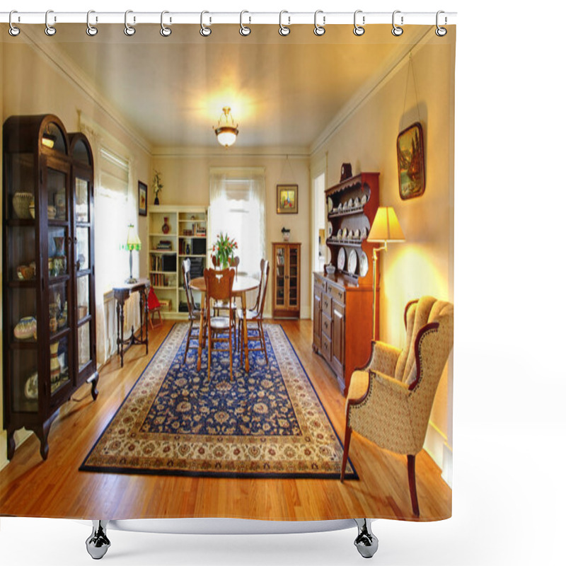 Personality  Cute Old House Dining Room With English Style. Shower Curtains