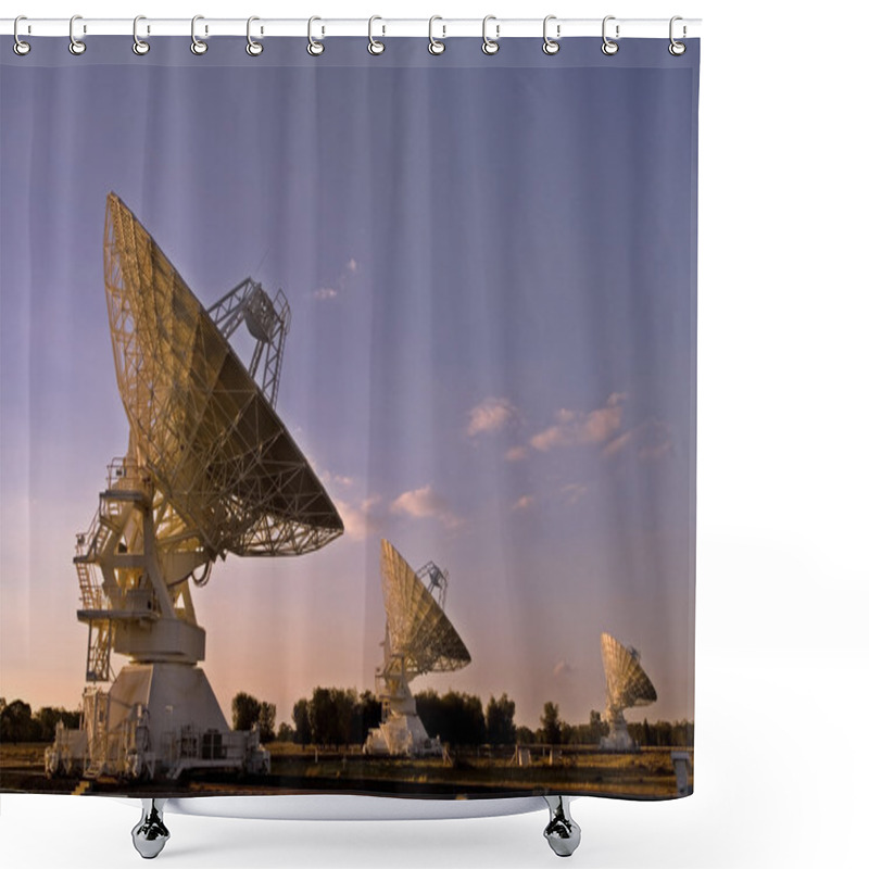 Personality  Three Compact Array Telescopes Shower Curtains