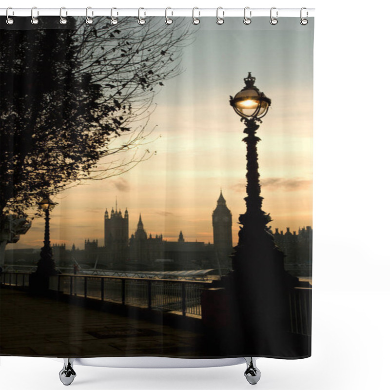 Personality  Westminster Seen From South Bank Shower Curtains