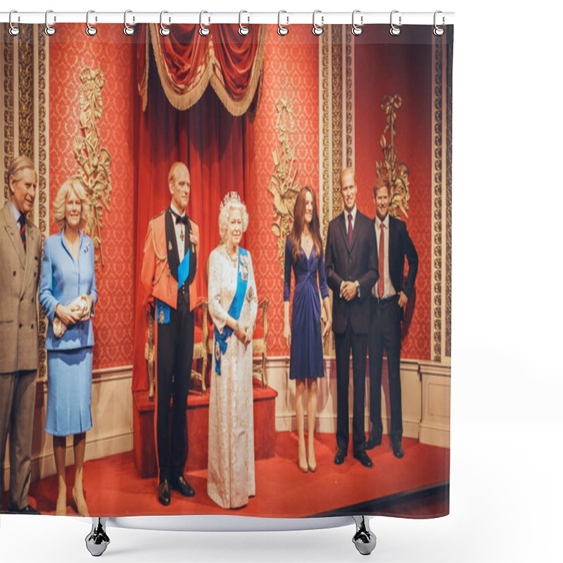 Personality  London, United Kingdom - August 24, 2017: Madame Tussauds Wax Mu Shower Curtains