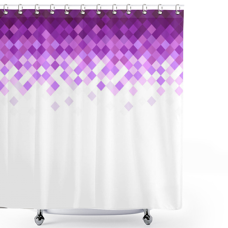 Personality  Abstract Rhombus Mosaic Background Shower Curtains