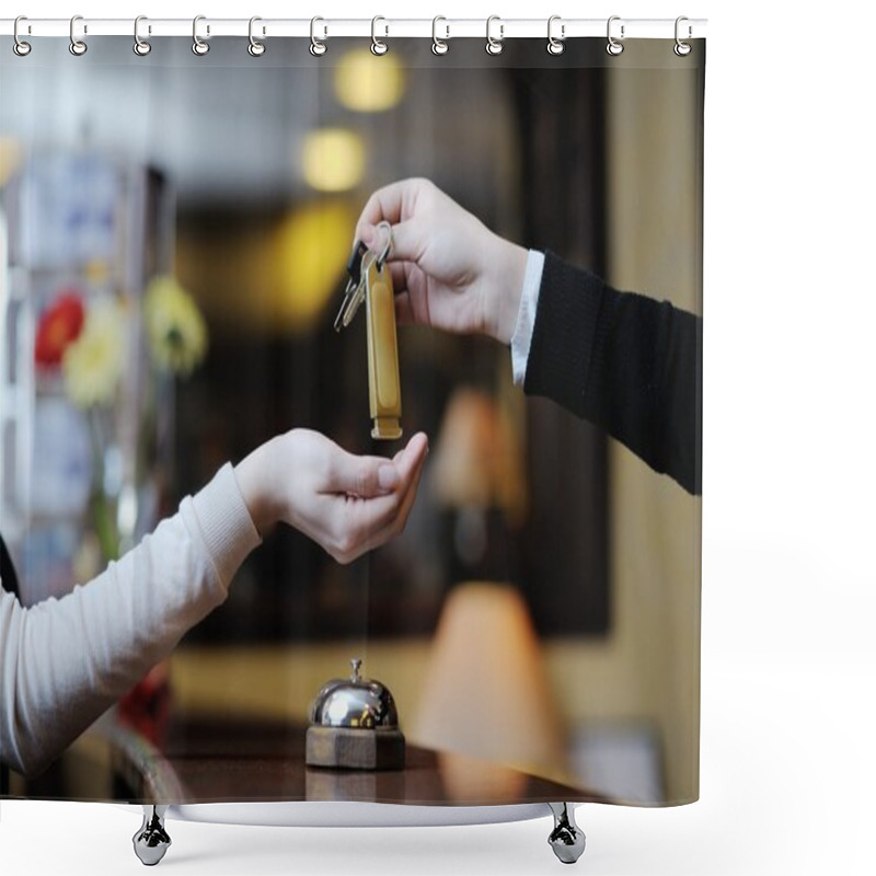 Personality  Hotel Reception Shower Curtains