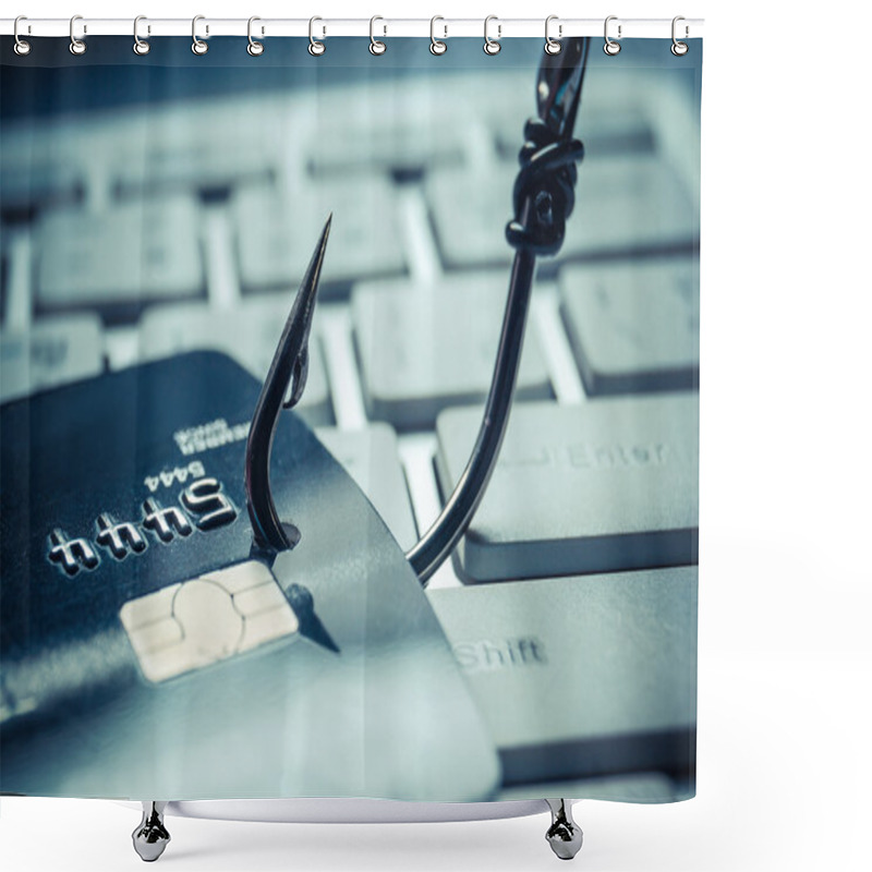 Personality  Credit Card Phishing Attack Shower Curtains