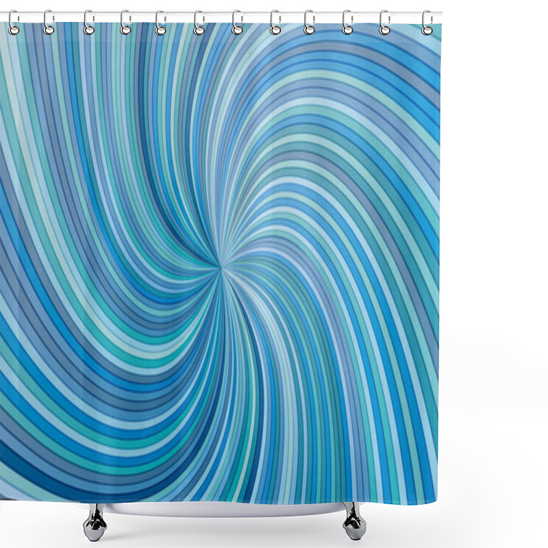 Personality  Swirling Radial Background Helix Rotation Rays Helix Pattern Sun Light Beams Shower Curtains