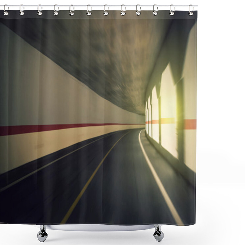 Personality  Winding Road Background China Shower Curtains