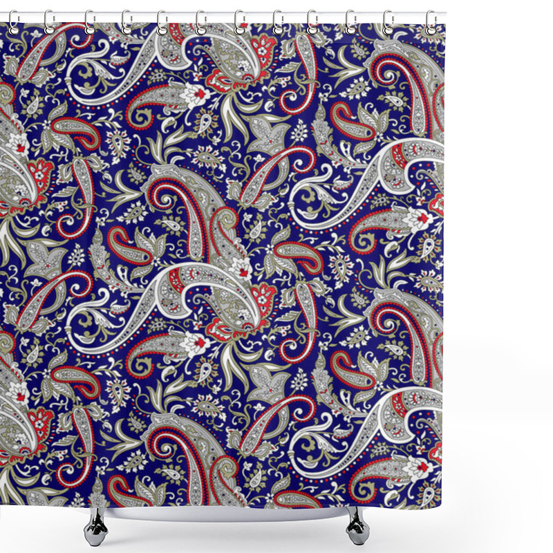 Personality  Paisley Seamless Pattern Shower Curtains