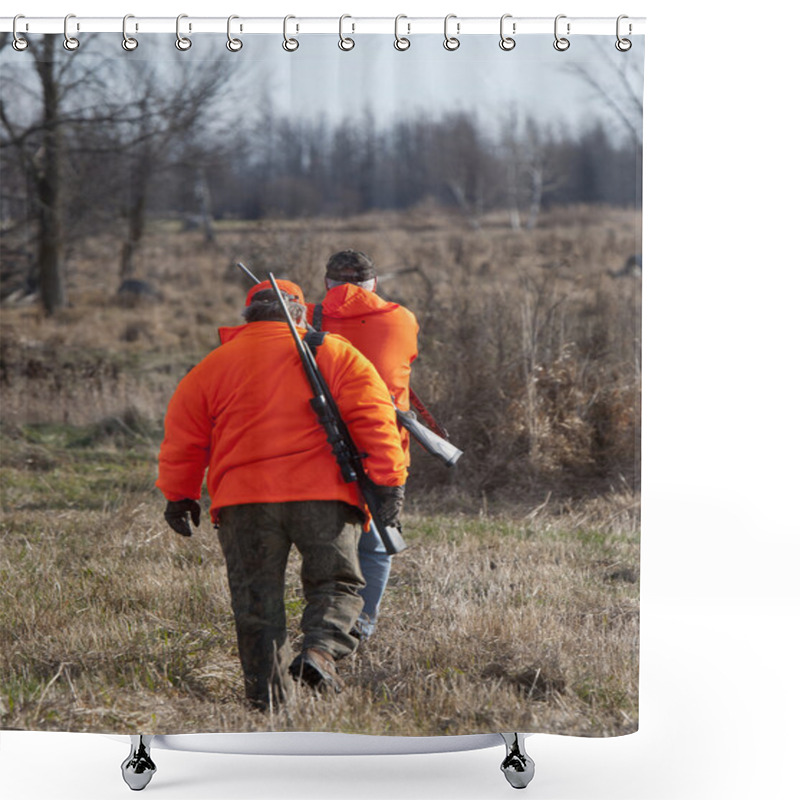 Personality  Deer Hunters Shower Curtains