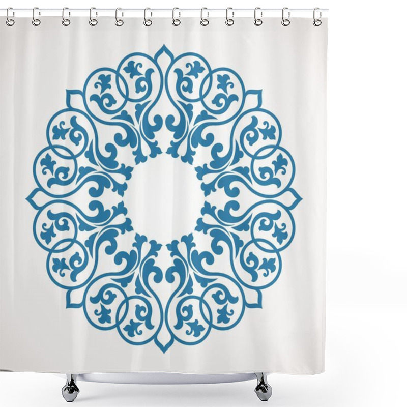 Personality  Round Ornament Pattern. Shower Curtains