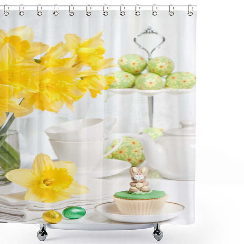 Personality  Easter Tea Party Shower Curtains