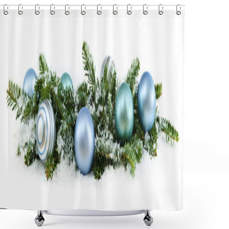 Personality  Christmas Ornaments Shower Curtains