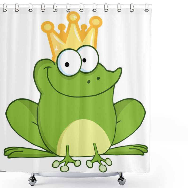 Personality  Frog Prince Character Shower Curtains