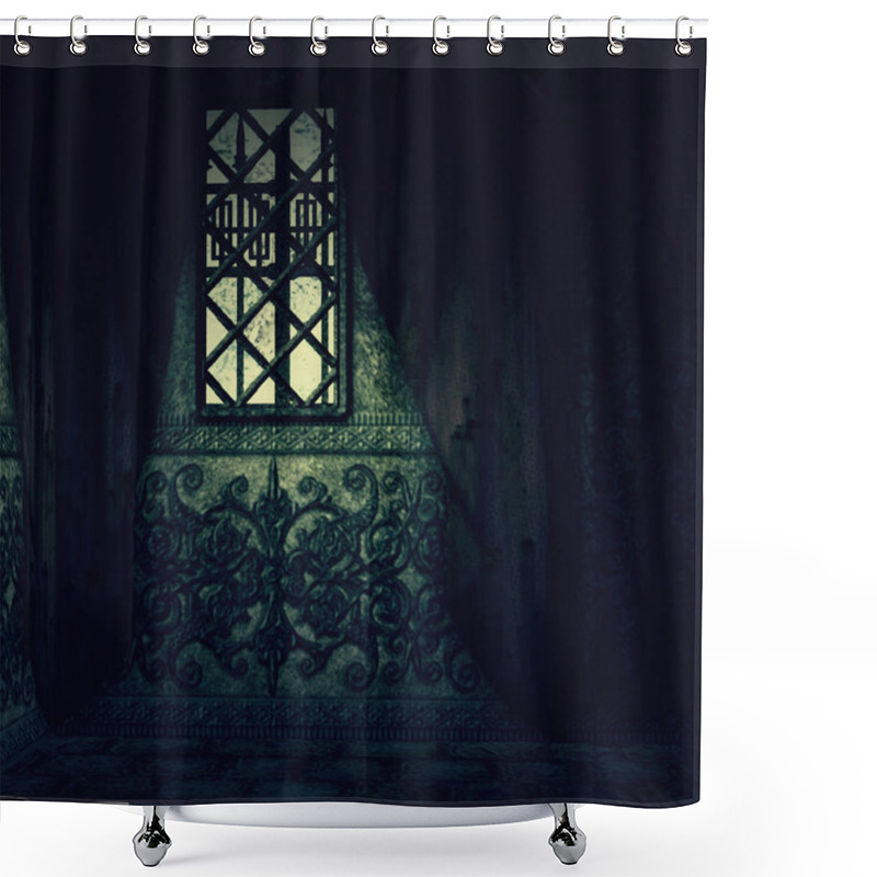 Personality  Hounted House Interior Shower Curtains