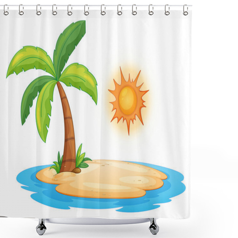 Personality  Desert Island Shower Curtains