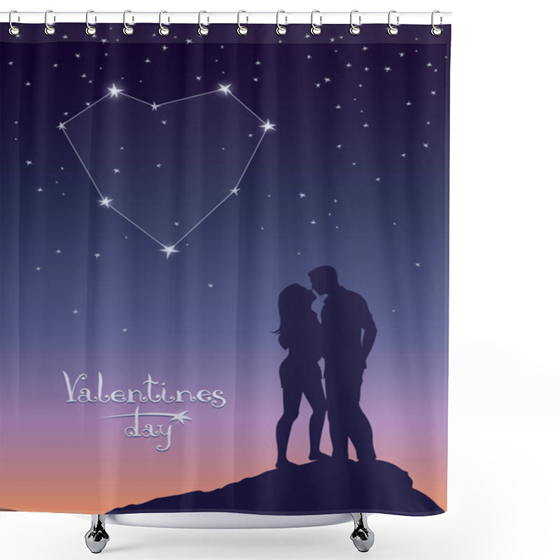 Personality  Couple In Love Shower Curtains