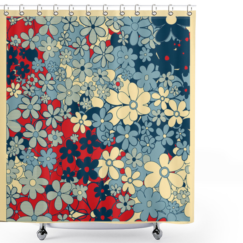 Personality  Pop Art. Power Flower Shower Curtains