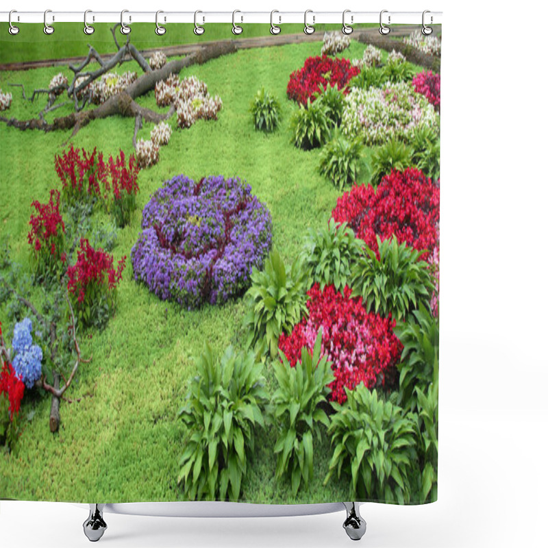 Personality  Flowerbed Shower Curtains