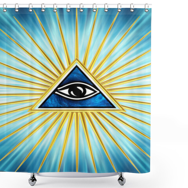 Personality  Eye Of Providence - All Seeing Eye Of God Shower Curtains