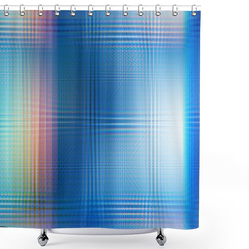 Personality  Colourful Squares And Circles Background Shower Curtains