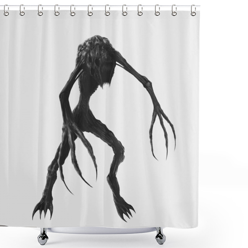 Personality  Dark Fantasy Concept, Horror Alien, Devil Shower Curtains