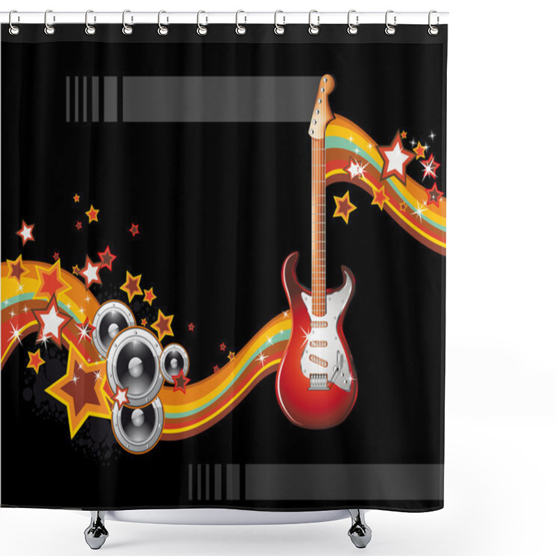 Personality  Music Event Background Shower Curtains