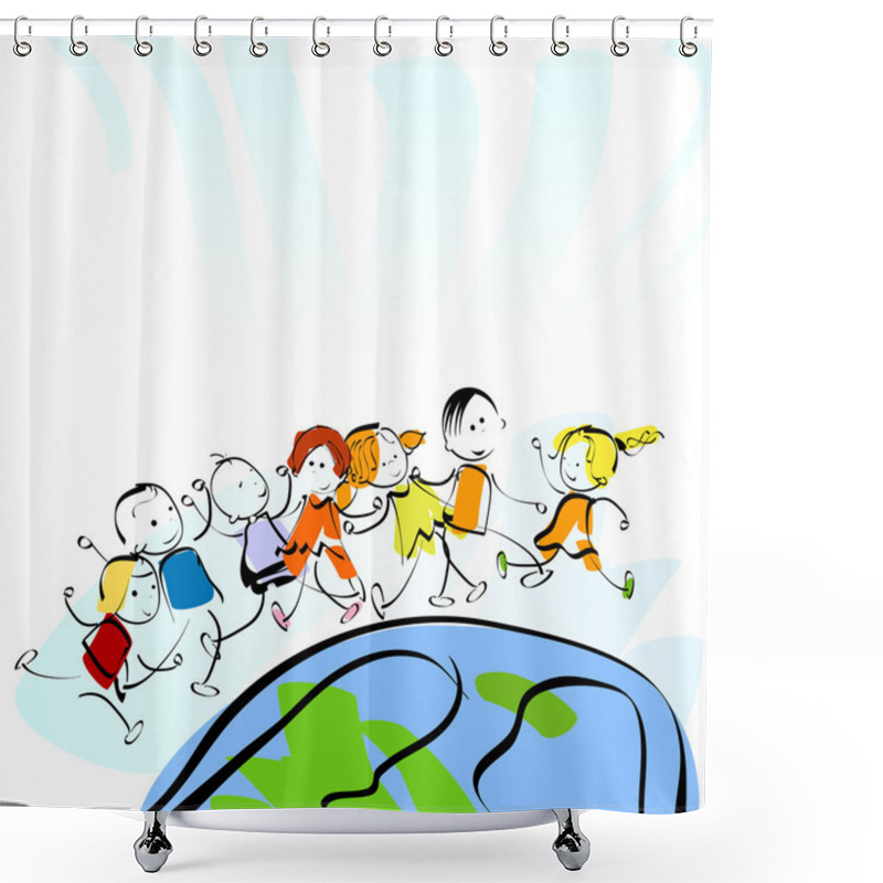 Personality  Children Shower Curtains