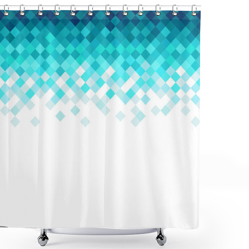 Personality  Abstract Rhombus Mosaic Background Shower Curtains