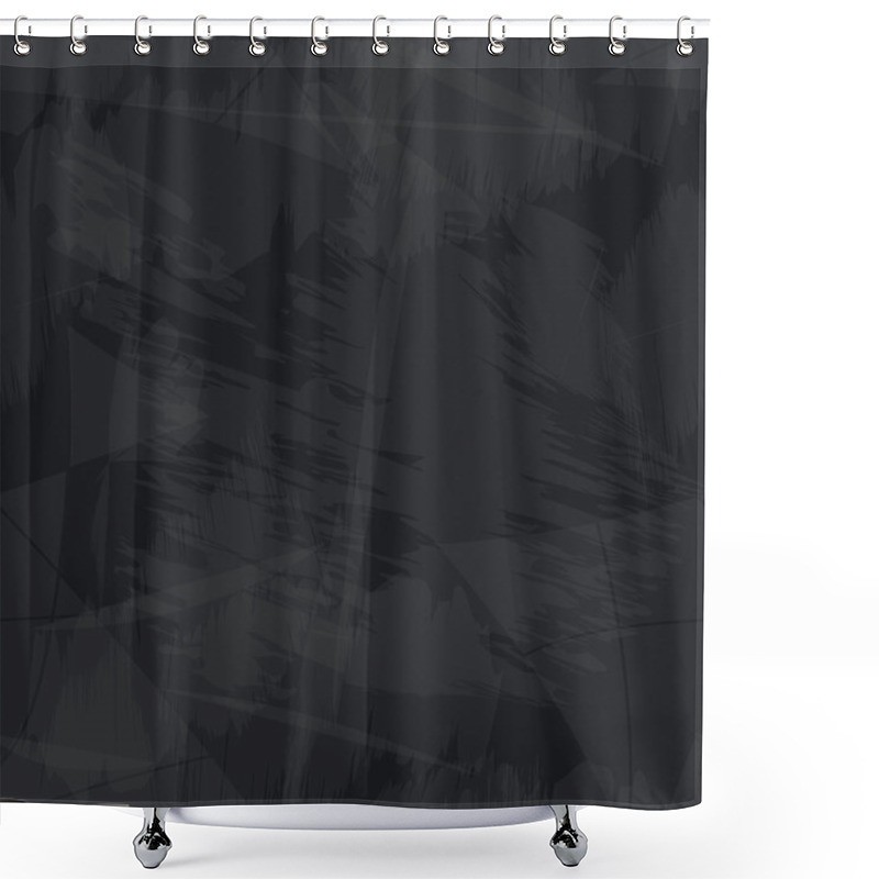 Personality  Black And Gray Grungy Paper Seamless Background Eps10 Shower Curtains