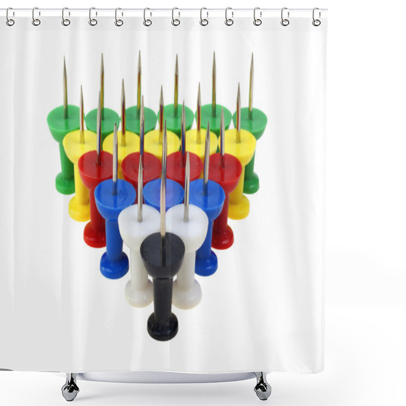 Personality  Pin Shower Curtains