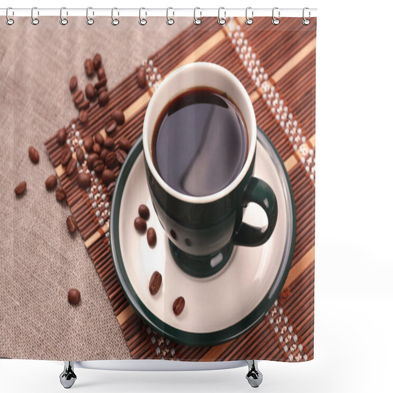 Personality  Cup Of Coffee Shower Curtains