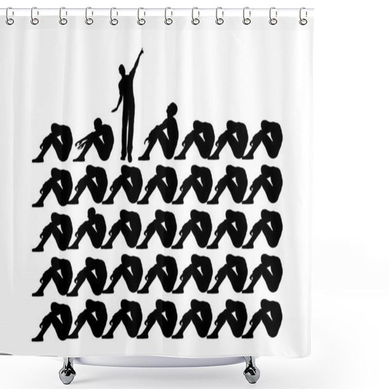 Personality  Hope Shower Curtains