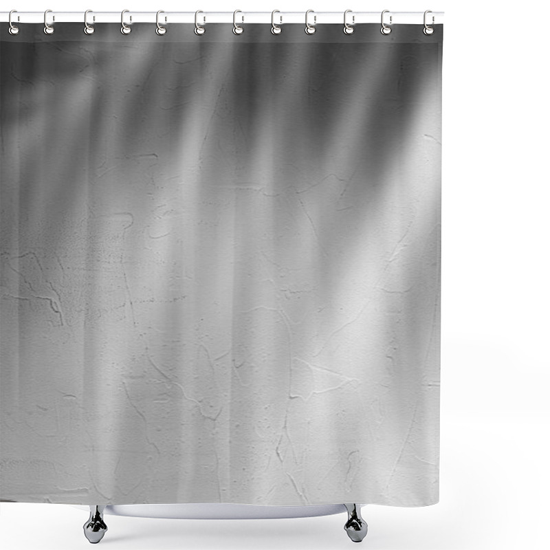 Personality  Gray Concrete Wall With Shadow Texture Shower Curtains