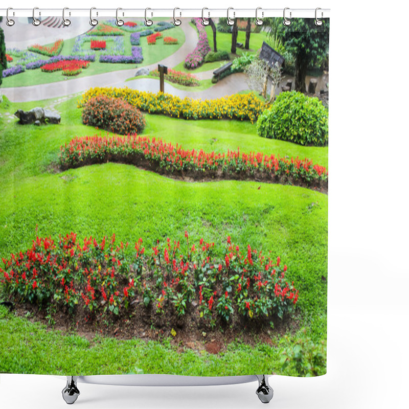 Personality  View Of Thai Style Garden Shower Curtains