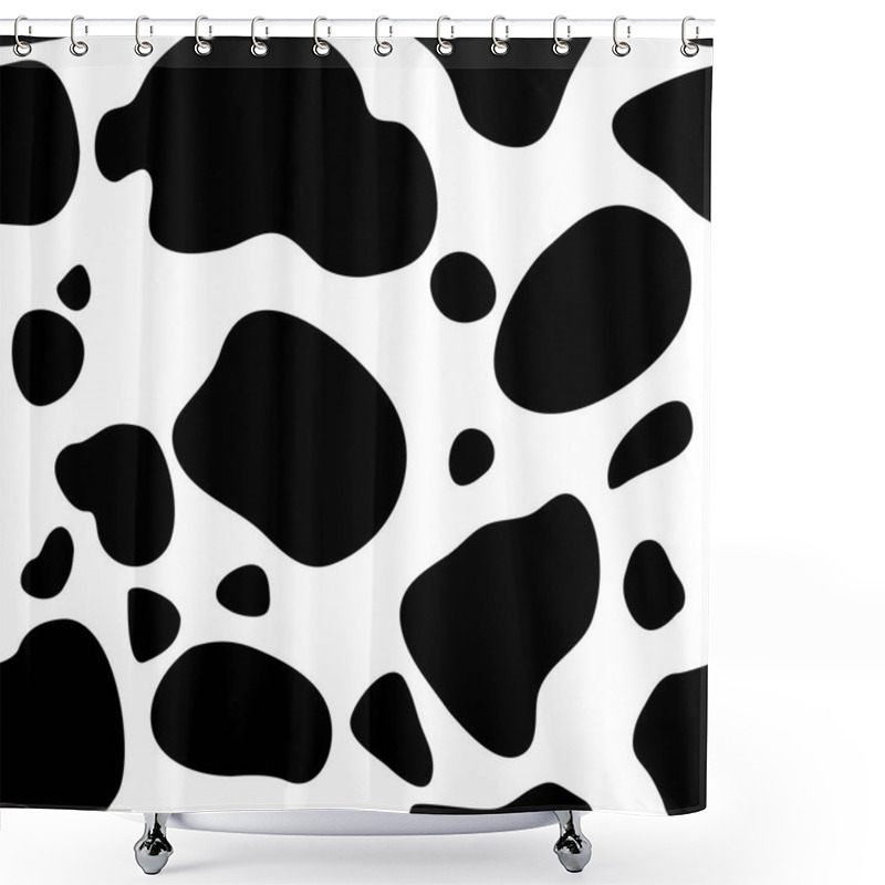 Personality  Cow Stains Seamlees Illustration Shower Curtains