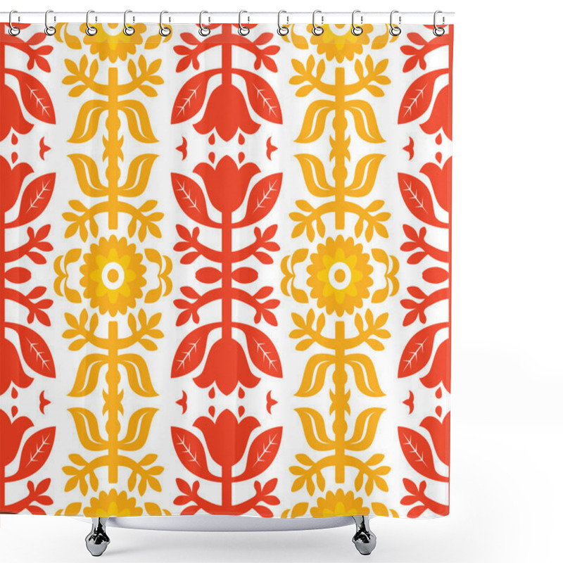 Personality  Red Orange Decor Shower Curtains