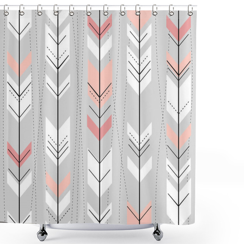 Personality  Pattern In Retro Style Shower Curtains