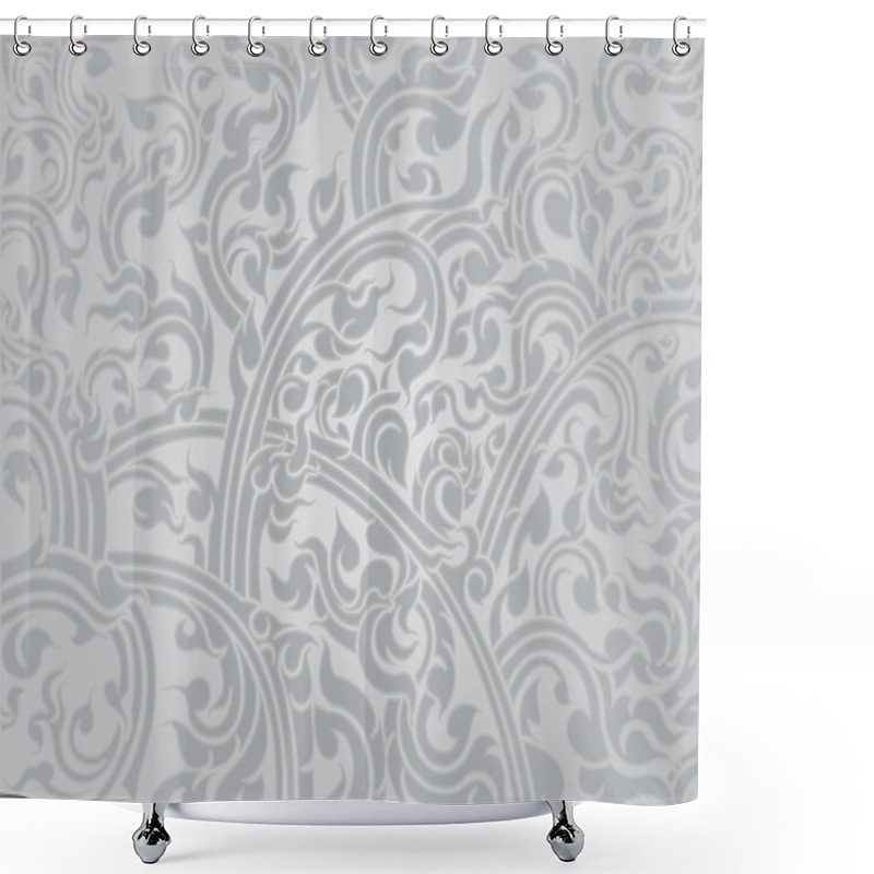 Personality  Thai Culture Art Pattern Shower Curtains