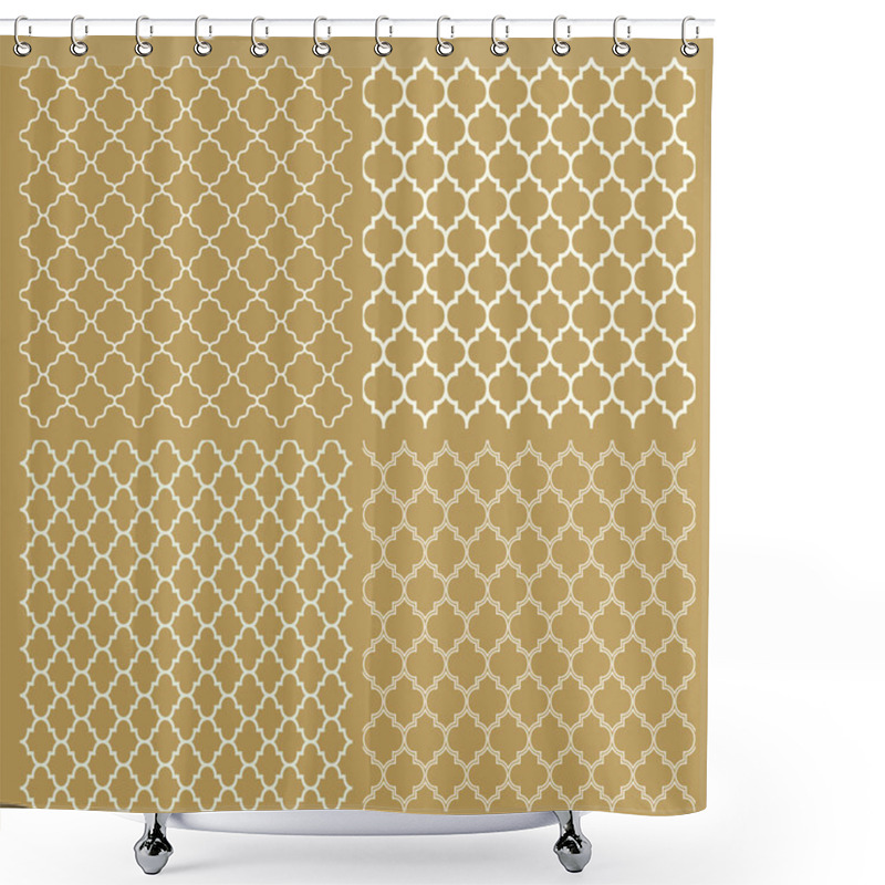 Personality  Set Of Seamless Pattern Shower Curtains