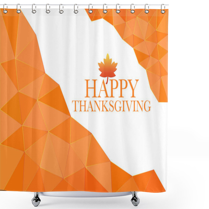 Personality  Happy THANKSGIVING Holiday Card Shower Curtains